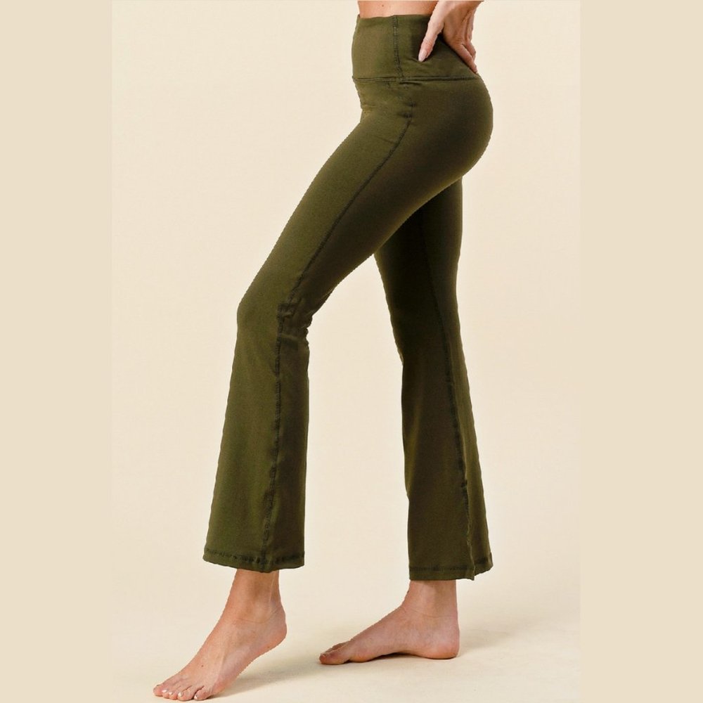 Women's Flare Yoga Legging High Waisted Yoga Pants Quick Dry Not-See-Through